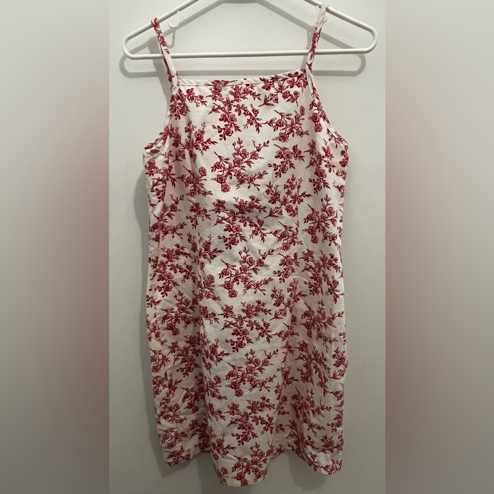 Tommy Hilfiger Girls Red Floral Dress Size 8